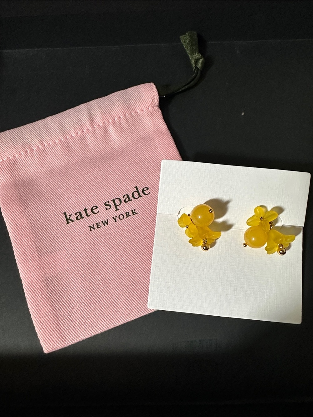 kate spade Yellow Fresh Picked Cluster Stud Earrings
